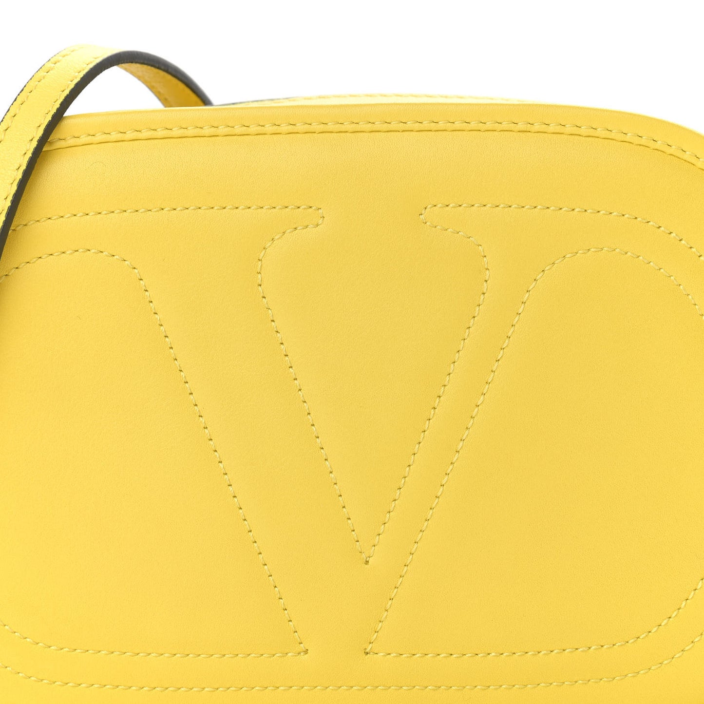 Vitello Small Logo Go Crossbody Bag Naples Yellow