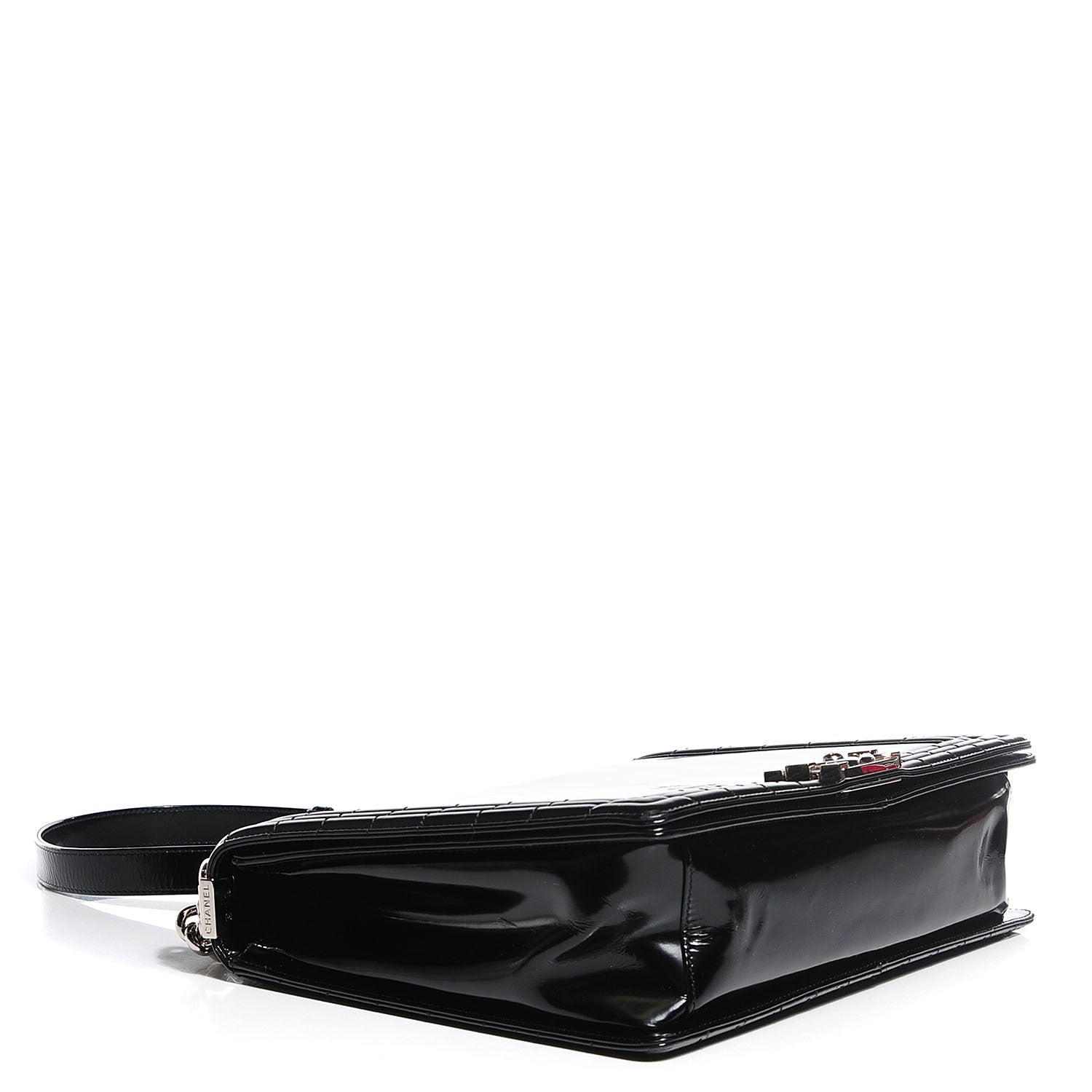 Chanel Glazed Calfskin Large Boy Flap Black 4 of 7