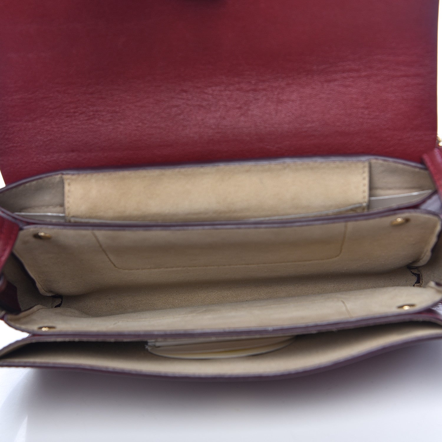 Chloe Suede Calfskin Small Faye Shoulder Bag Plum Purple 5 of 17