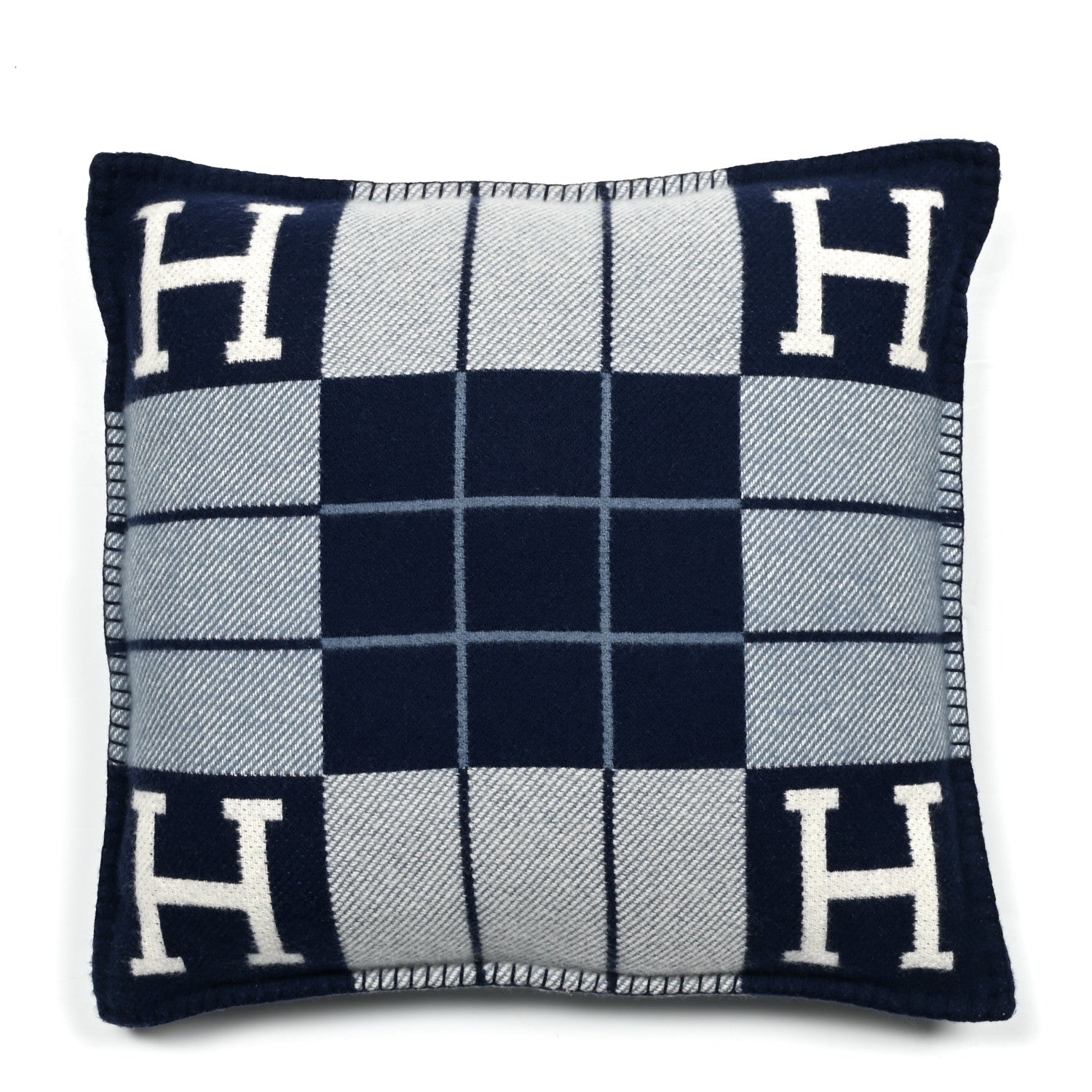 Hermes Wool Cashmere Avalon III Pillow PM Ecru Caban 1 of 3