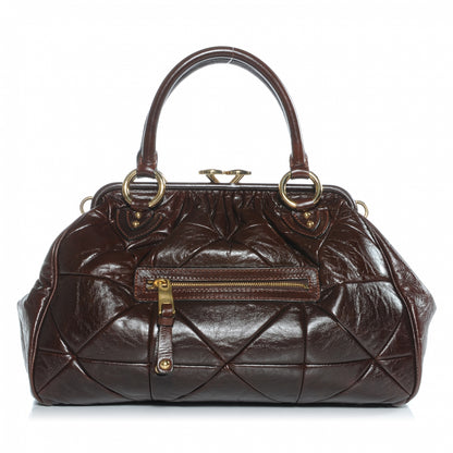 Marc Jacobs Leather Patchwork Stam Chocolate 1 of 7