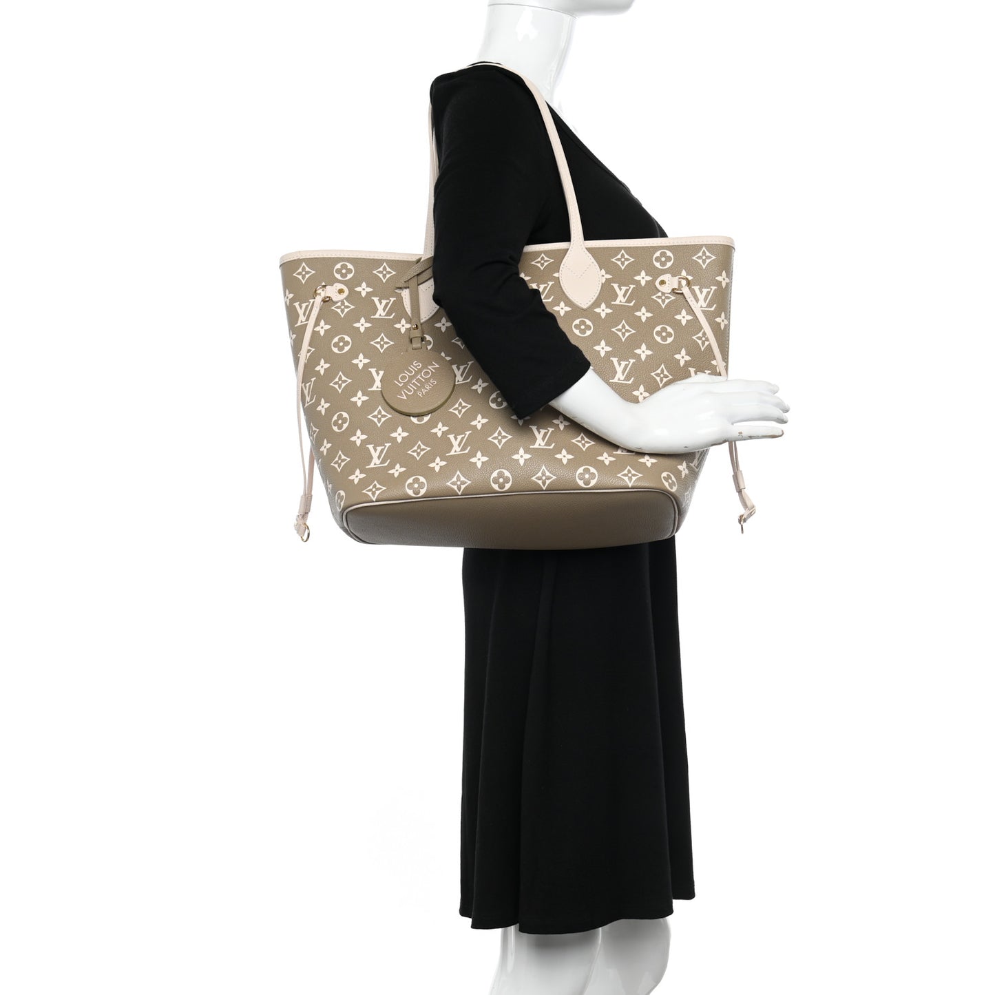 Empreinte Monogram Spring In The City Neverfull MM Kaki Beige Cream