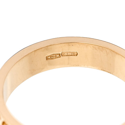 Gucci 18K Yellow Gold 4mm Icon Thin Band Ring 49 4.75 5 of 6