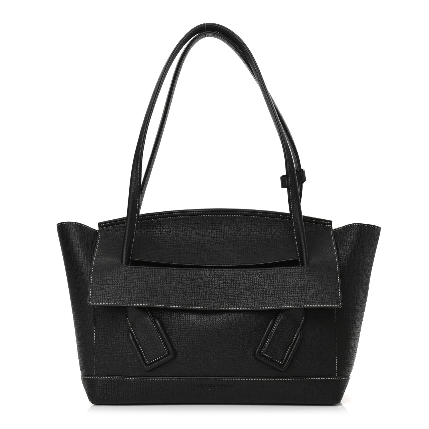 Bottega Veneta Grainy Calfskin Small Arco Black 1 of 8