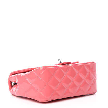 Chanel Patent Quilted Mini Square Flap Pink 4 of 11