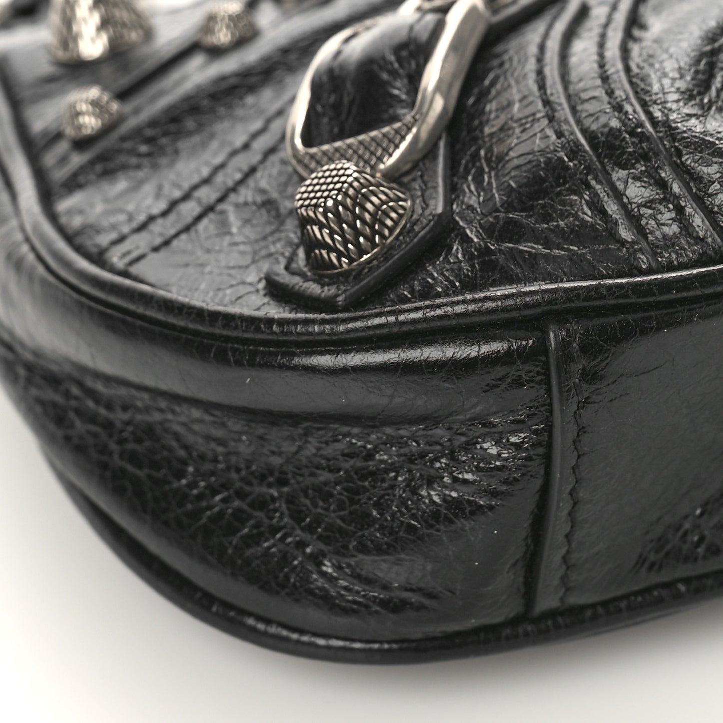 Agneau Arena Le Cagole Mini Purse With Chain Black