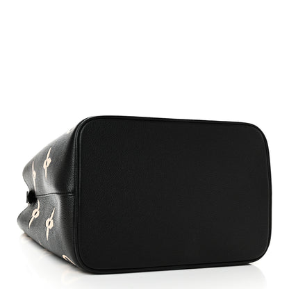 Louis Vuitton Empreinte Monogram Giant Neonoe MM Black Beige 5 of 10