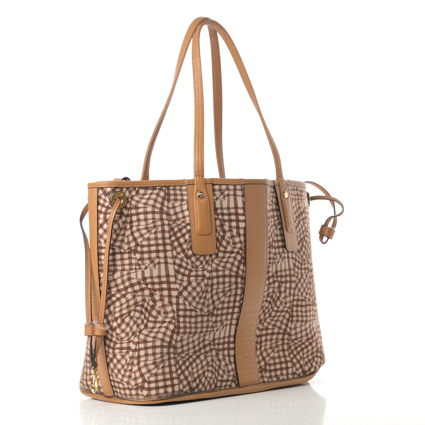 Visetos Medium Liz Reversible Shopper Tote Cognac