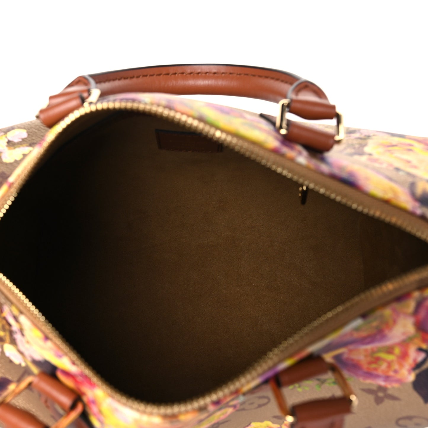 Metallic Monogram LV Garden Speedy Bandouliere 25 Gold