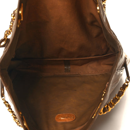 Chanel Calfskin CC Timeless Shopping Tote Brown 5 of 13