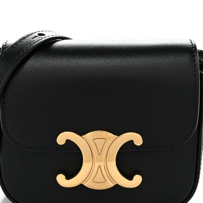 Celine Shiny Calfskin Mini Triomphe Black 7 of 9