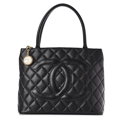 Chanel Caviar Quilted Medallion Tote Black 1 of 14
