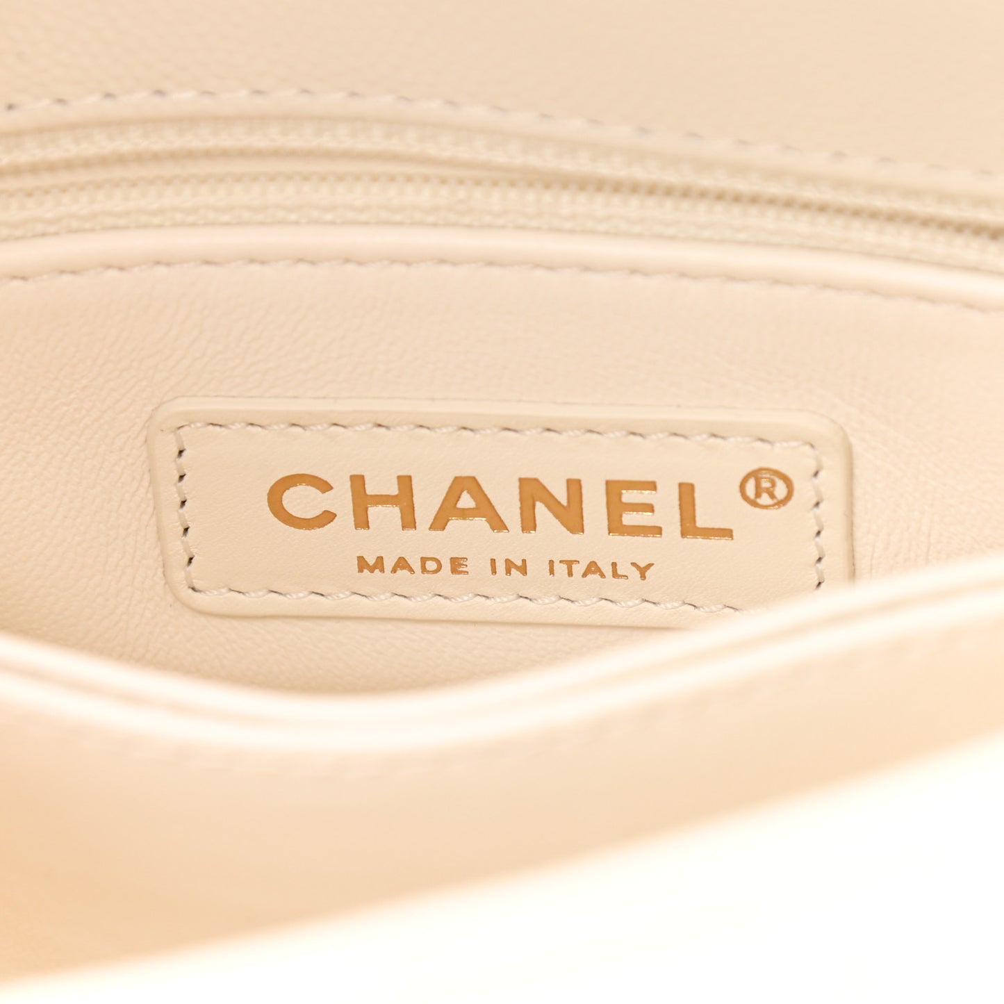 Caviar Quilted Extra Mini Coco Handle Flap White