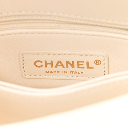 Chanel Caviar Quilted Extra Mini Coco Handle Flap White 5 of 8