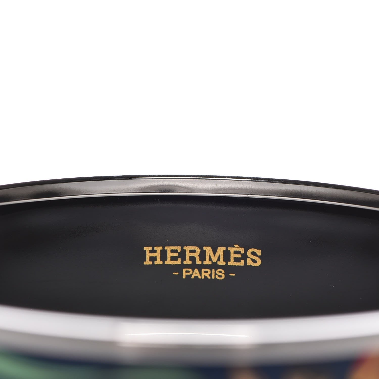 Hermes Enamel Printed Wide Le Marche de Savana Bracelet 85 Exotique 5 of 7