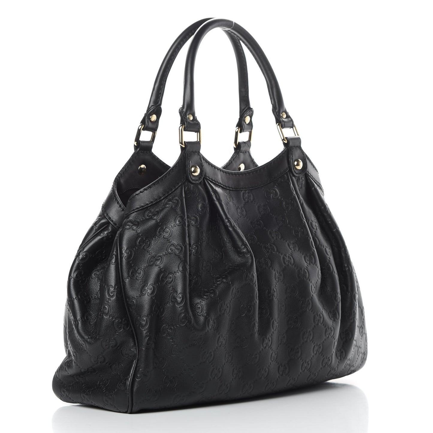 Guccissima Medium Sukey Tote Black
