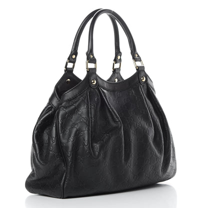 Gucci Guccissima Medium Sukey Tote Black 3 of 10