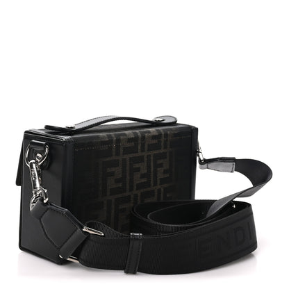 Fendi Recycled Fabric Jacquard Vitello King FF 1974 Baguette Soft Trunk Phone Pouch Brown 3 of 9