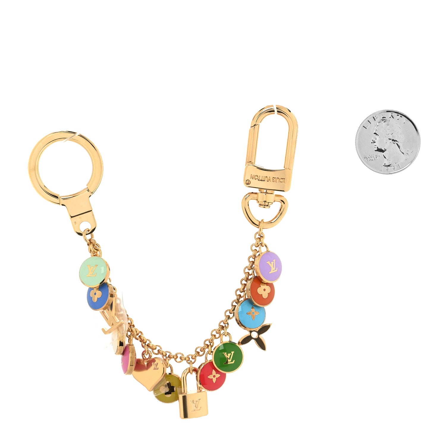 Louis Vuitton Pastilles Key Chain Bag Charm Multicolor 2 of 4