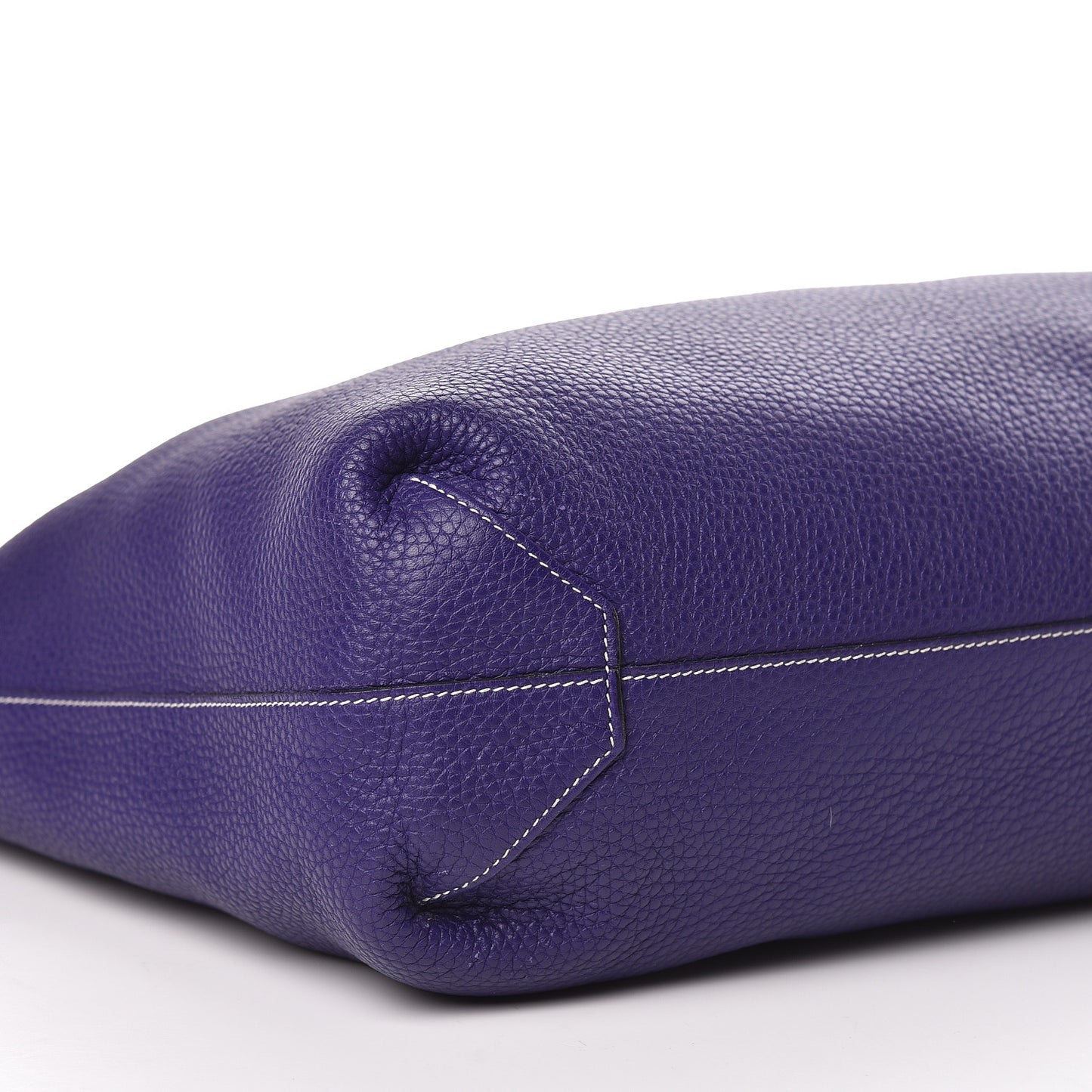 Taurillon Clemence Double Sens 36 Reversible Tote Iris Bleu De Malte