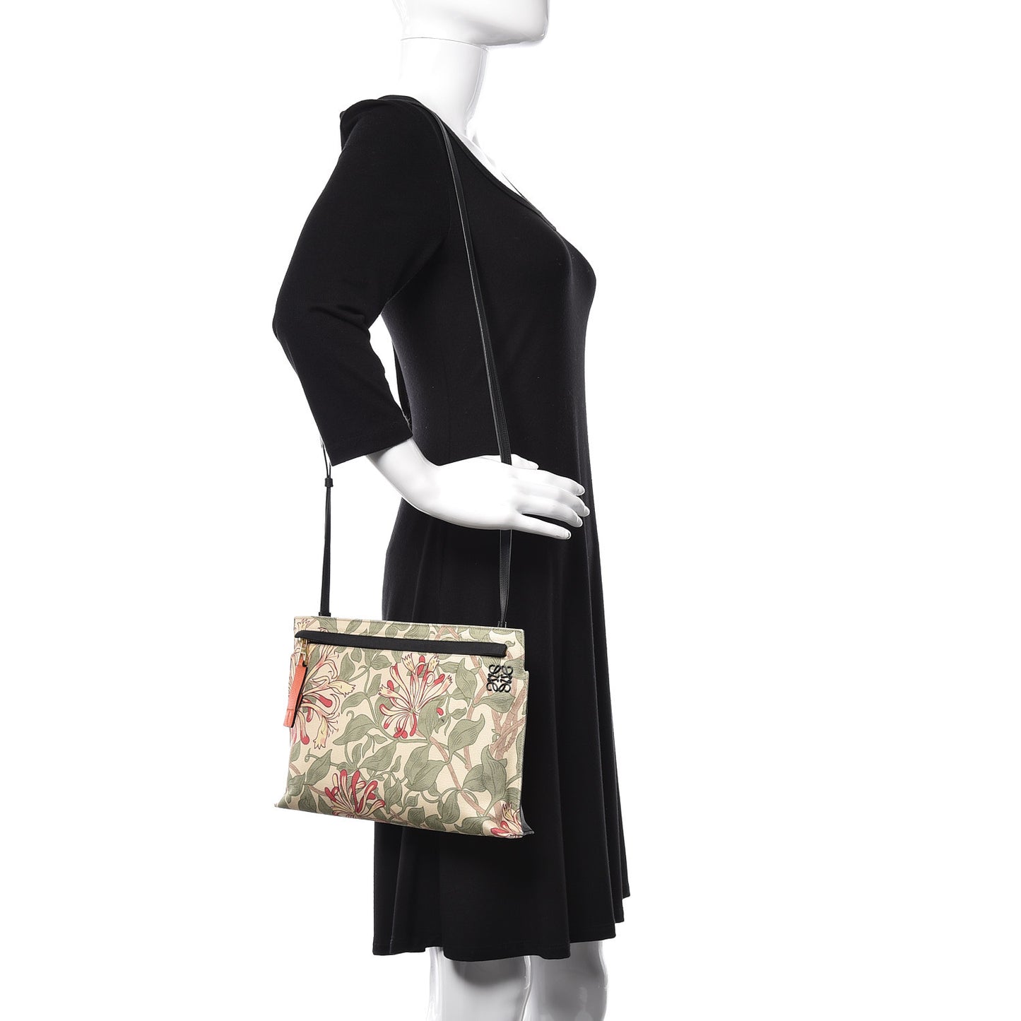 Canvas Floral T Pouch Bag
