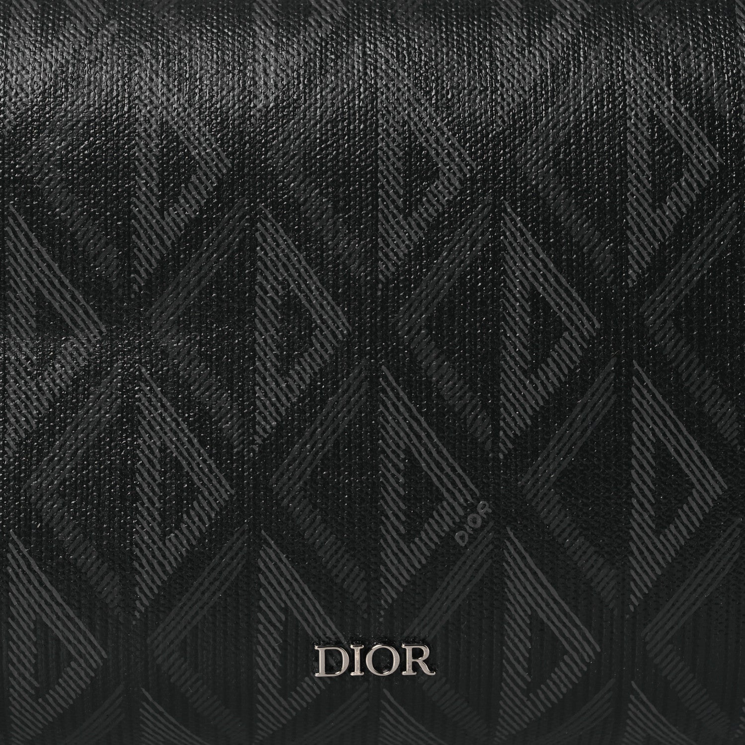 Christian Dior Canvas CD Diamond Lingot Toiletry Pouch Black