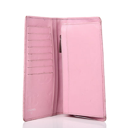 Chanel Calfskin Quilted Cambon Yen Wallet Pink 5 of 16