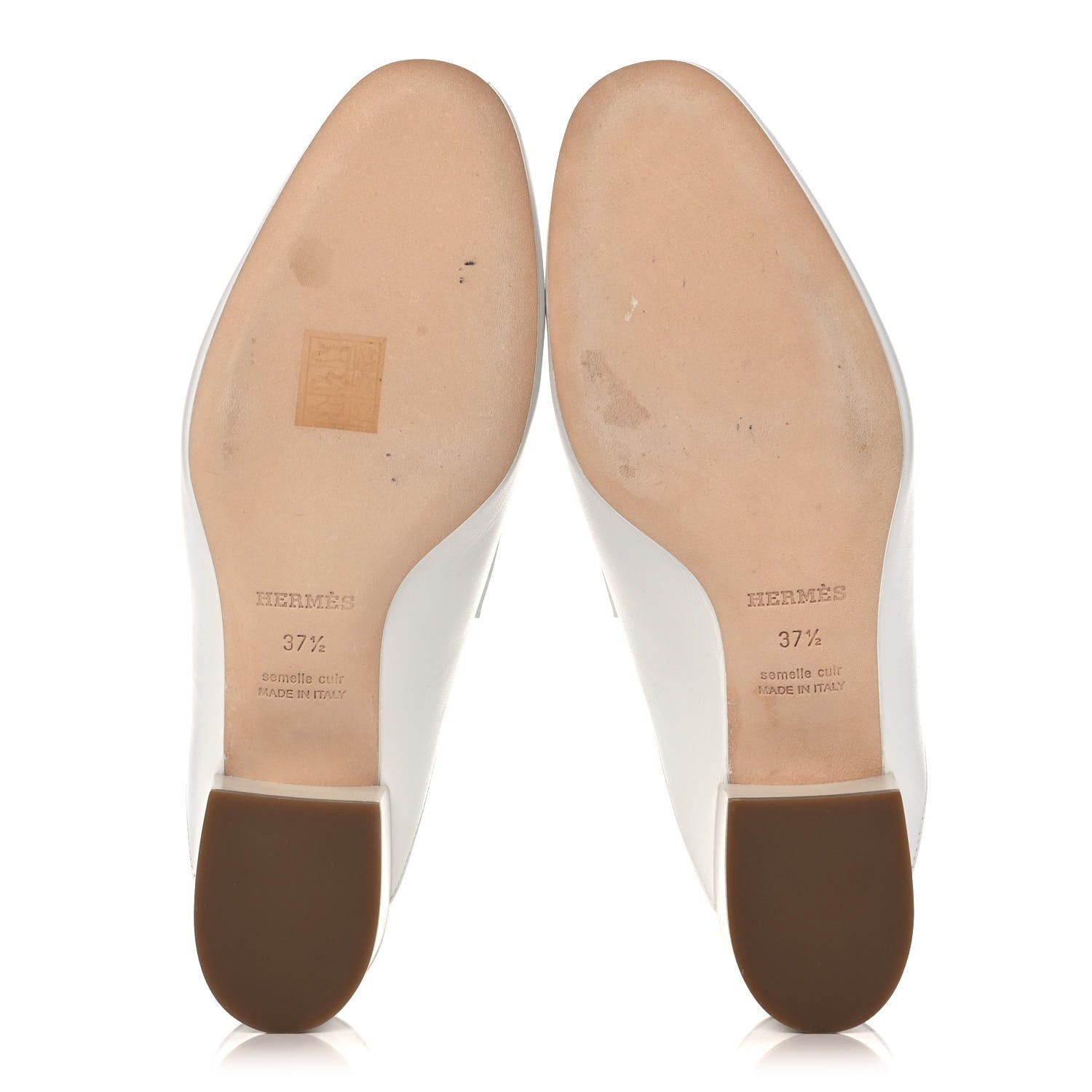Hermes Goatskin Tuileries Mules 37.5 White 5 of 10