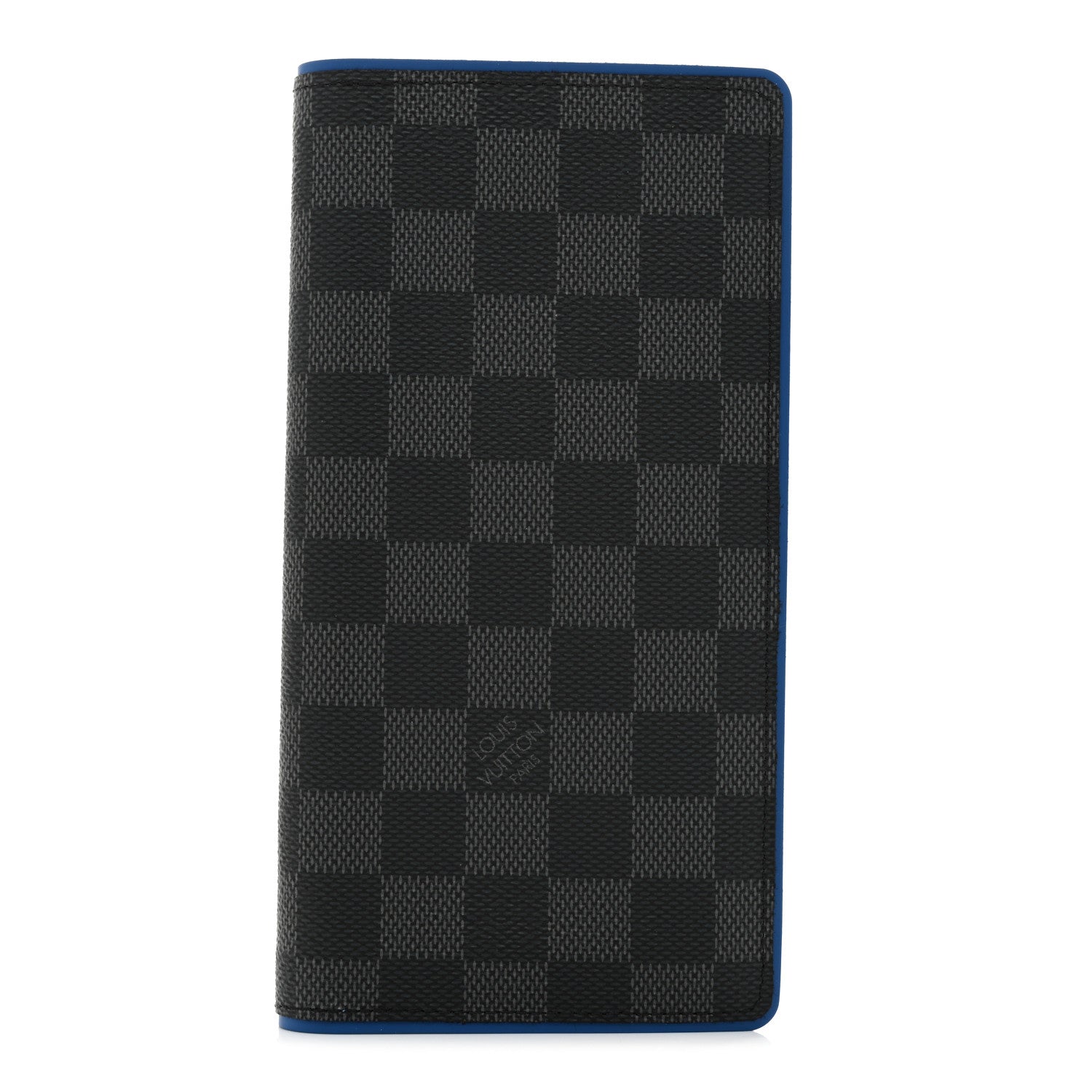 Louis Vuitton Damier Graphite Brazza Wallet Bleu Neon 1 of 7