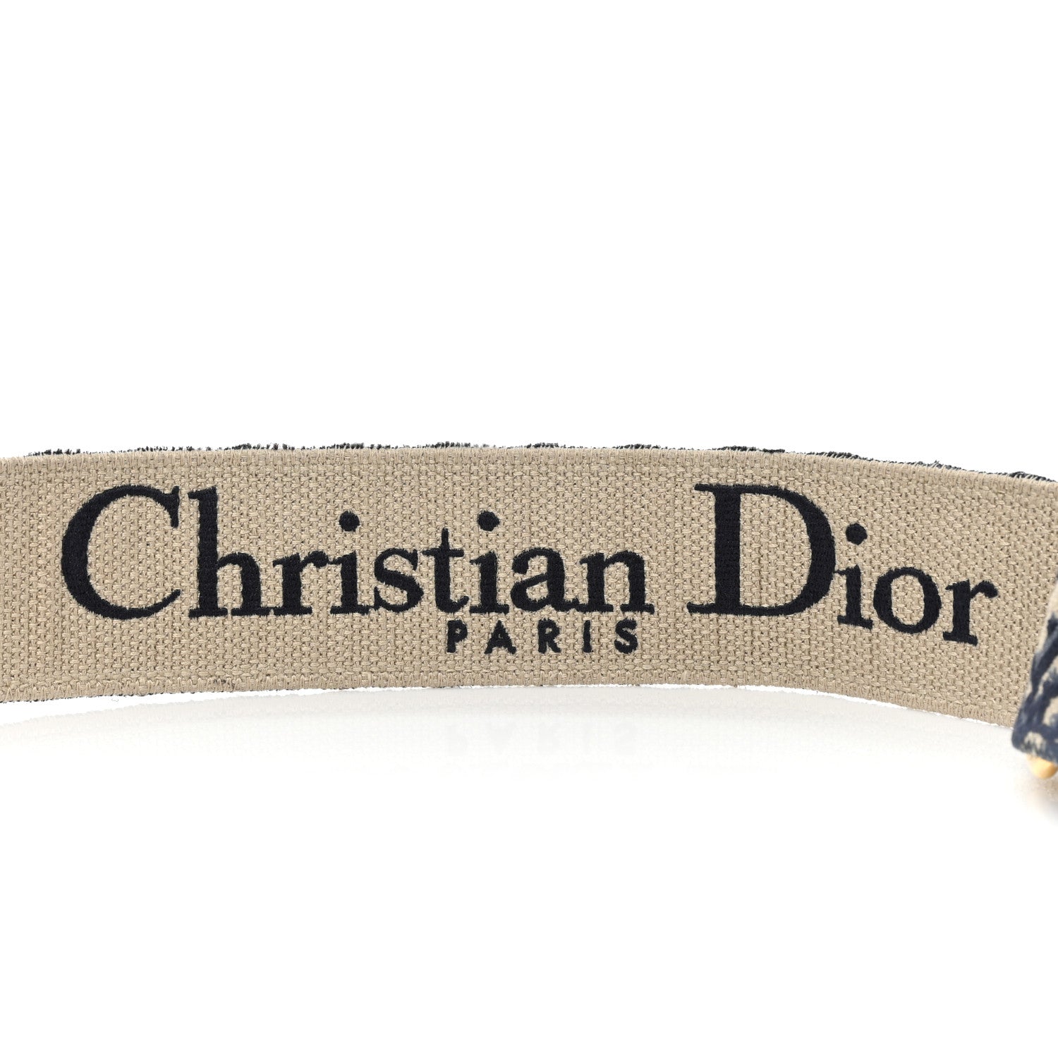 Christian Dior Oblique Adjustable Shoulder Strap Blue 3 of 5