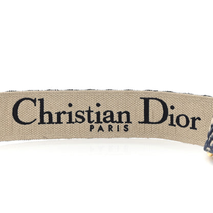 Christian Dior Oblique Adjustable Shoulder Strap Blue 3 of 5