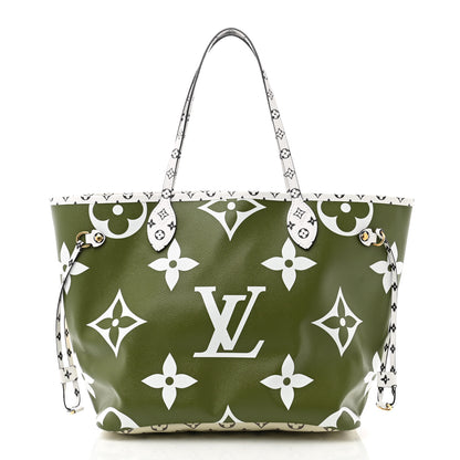 Louis Vuitton Monogram Giant Neverfull MM Kaki 3 of 12