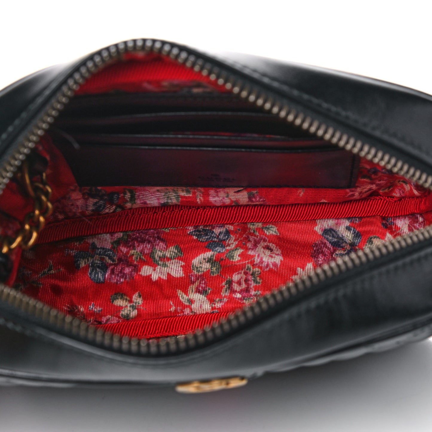 Calfskin Trapuntata Web Mini GG Shoulder Bag Black