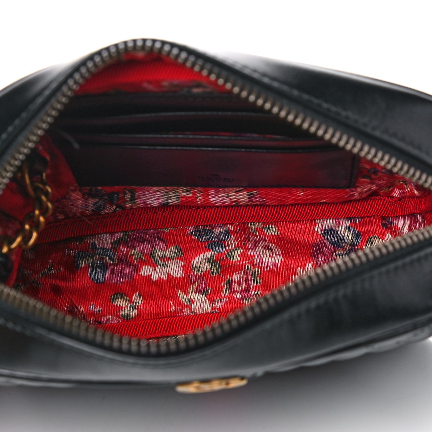 Gucci Calfskin Trapuntata Web Mini GG Shoulder Bag Black 5 of 7
