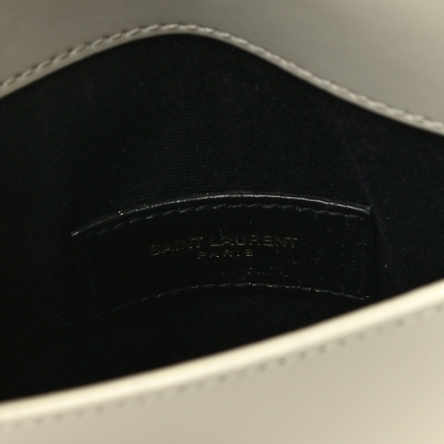 Smooth Shiny Calfskin Monogram Uptown Baby Pouch Crema Soft