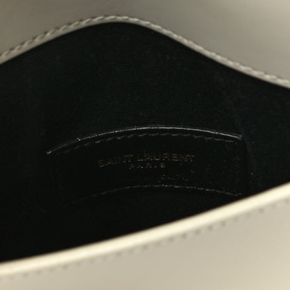 Saint Laurent Smooth Shiny Calfskin Monogram Uptown Baby Pouch Crema Soft 6 of 10