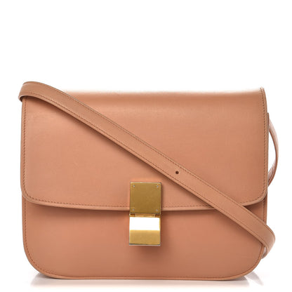 Celine Box Calfskin Medium Classic Box Flap Bag Nude 1 of 13