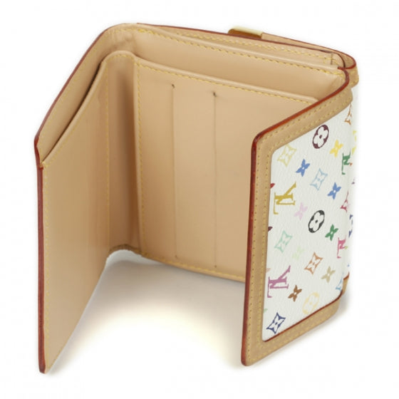 Monogram Multicolor Porte-Monnaie Billets Wallet White