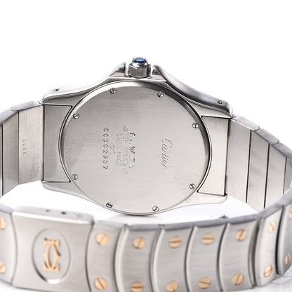Cartier Stainless Steel 18K Yellow Gold 33mm Santos Ronde Quartz Watch 5 of 7