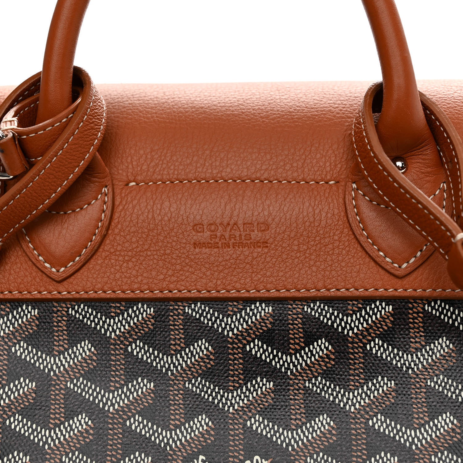 Goyard Goyardine Calfskin Mini Alpin Backpack Black Gold 6 of 17