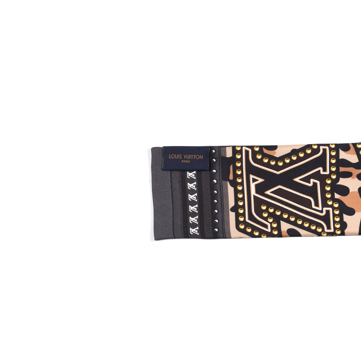 Silk Monogram LV World Bandeau Brown