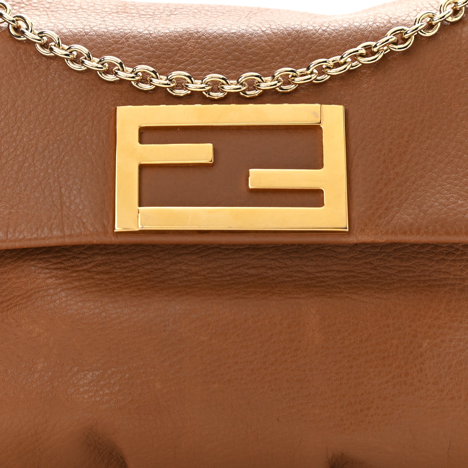 Fendi Vitello Flamingo Fendista Pouchette Crossbody Orzo 8 of 10