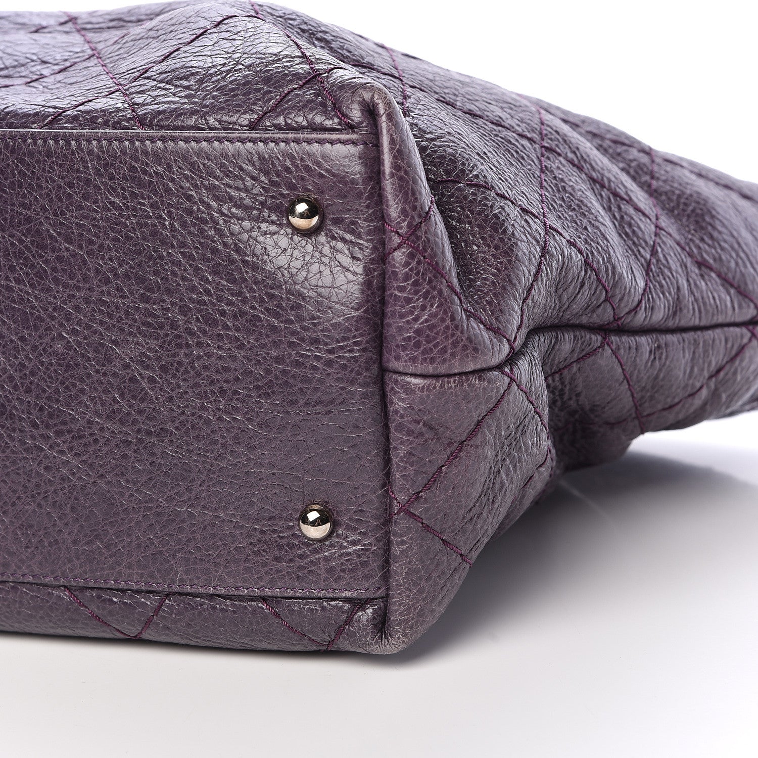 Chanel Glazed Calfskin Large On The Road Tote Purple 11 of 11