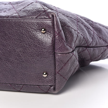 Chanel Glazed Calfskin Large On The Road Tote Purple 11 of 11