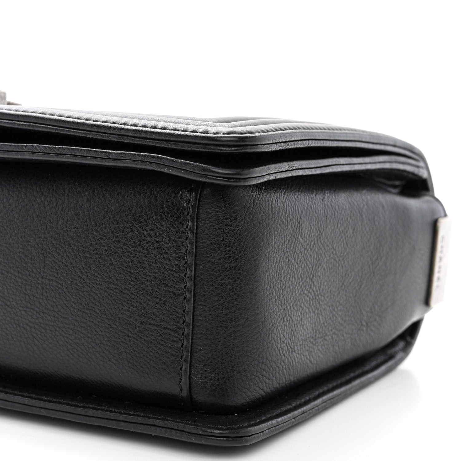 Chanel Patent Calfskin Quilted Paris Bombay Medallion Embellished Medium Boy Flap Black 10 of 12