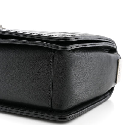 Chanel Patent Calfskin Quilted Paris Bombay Medallion Embellished Medium Boy Flap Black 10 of 12