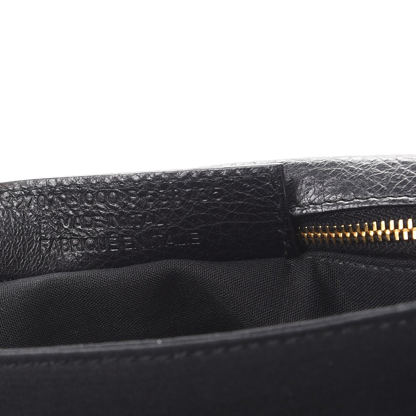 Agneau Giant 12 Gold Hardware Envelope Strap Clutch Black