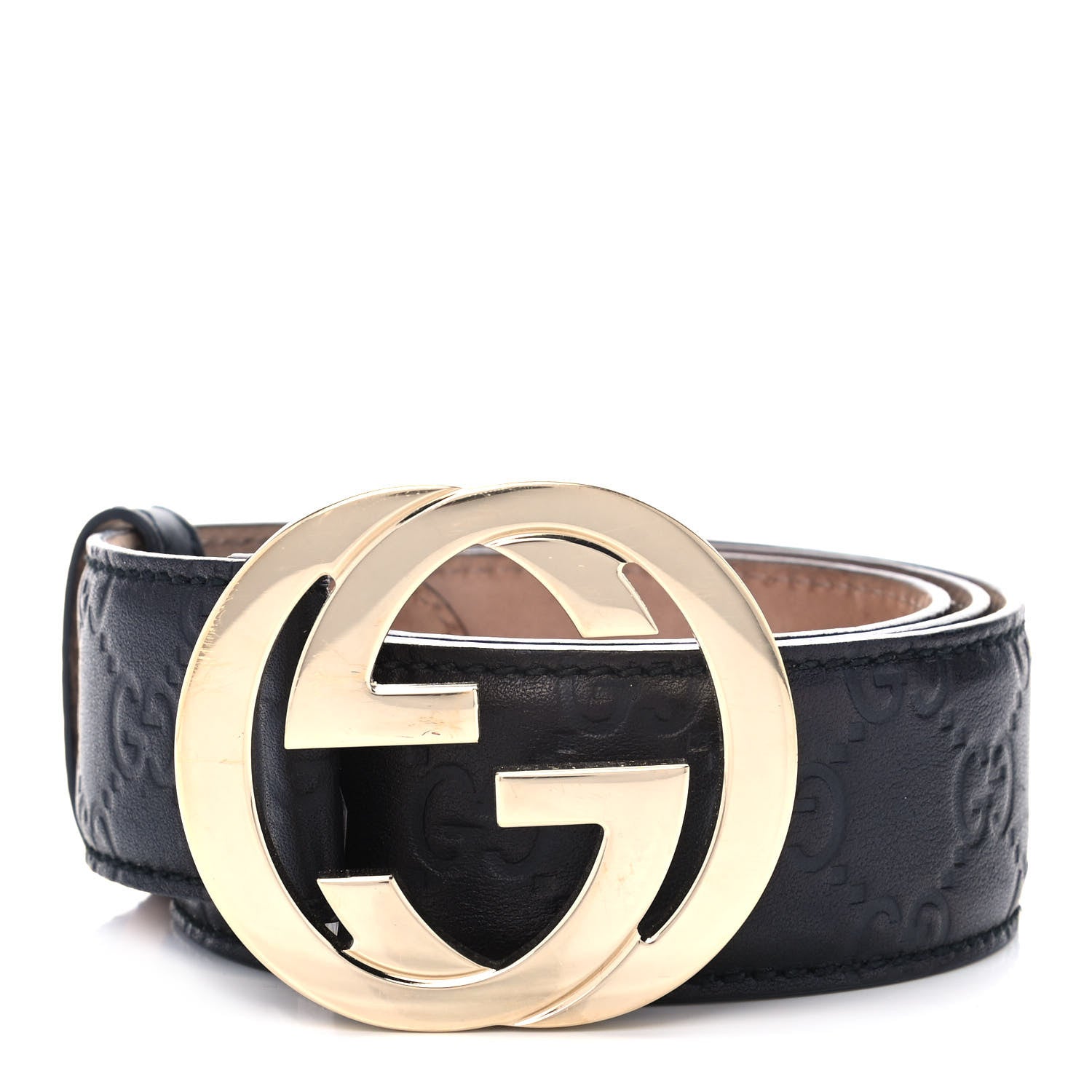 Gucci Guccissima Interlocking G 40mm Belt 90 36 Black 1 of 7