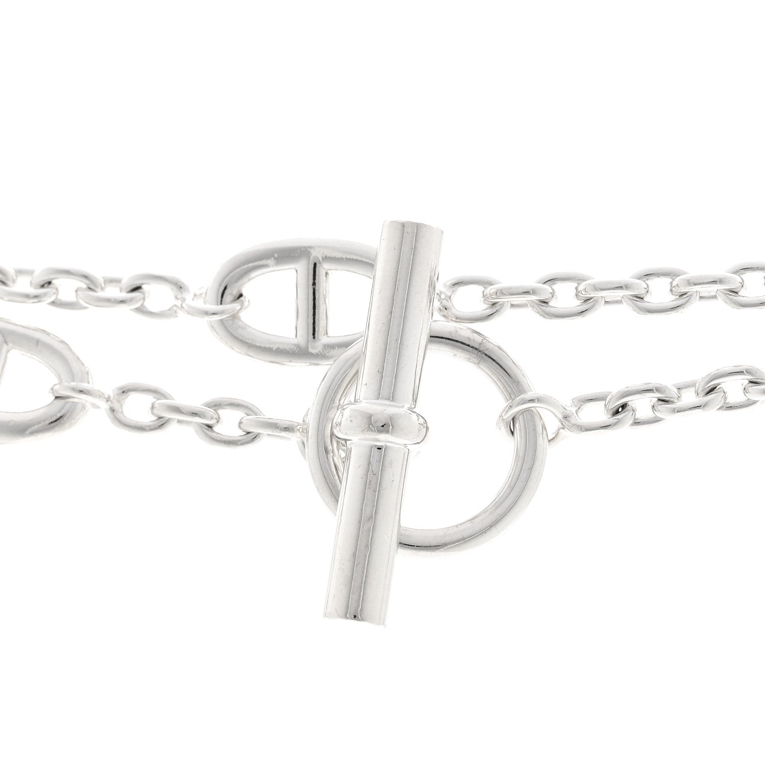 Hermes Sterling Silver Farandole Necklace 160 5 of 5