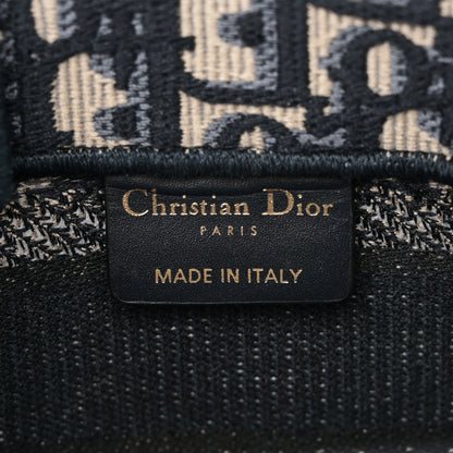 Christian Dior Oblique Mini Book Tote With Strap Blue Multicolor 6 of 11